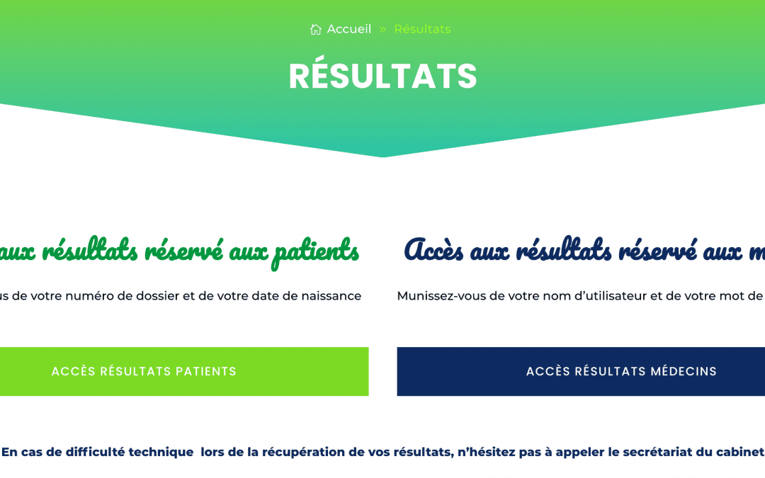 Vos Résultats en Ligne !